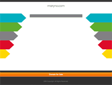 Tablet Screenshot of maryno.com